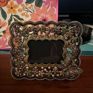 Two’s Co. Butterfly FRAME Small Brown, Orange and Peridot.